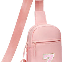 Girls Initial Sling Crossbody Bag