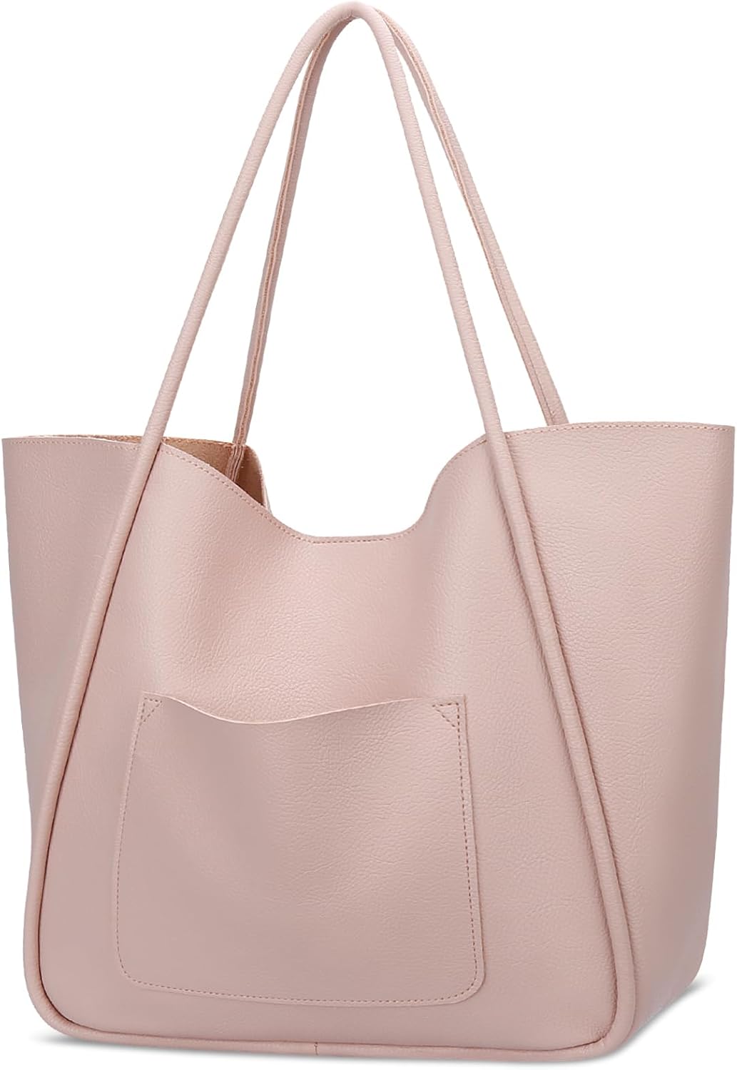 Large Vegan Leather Tote Bag
