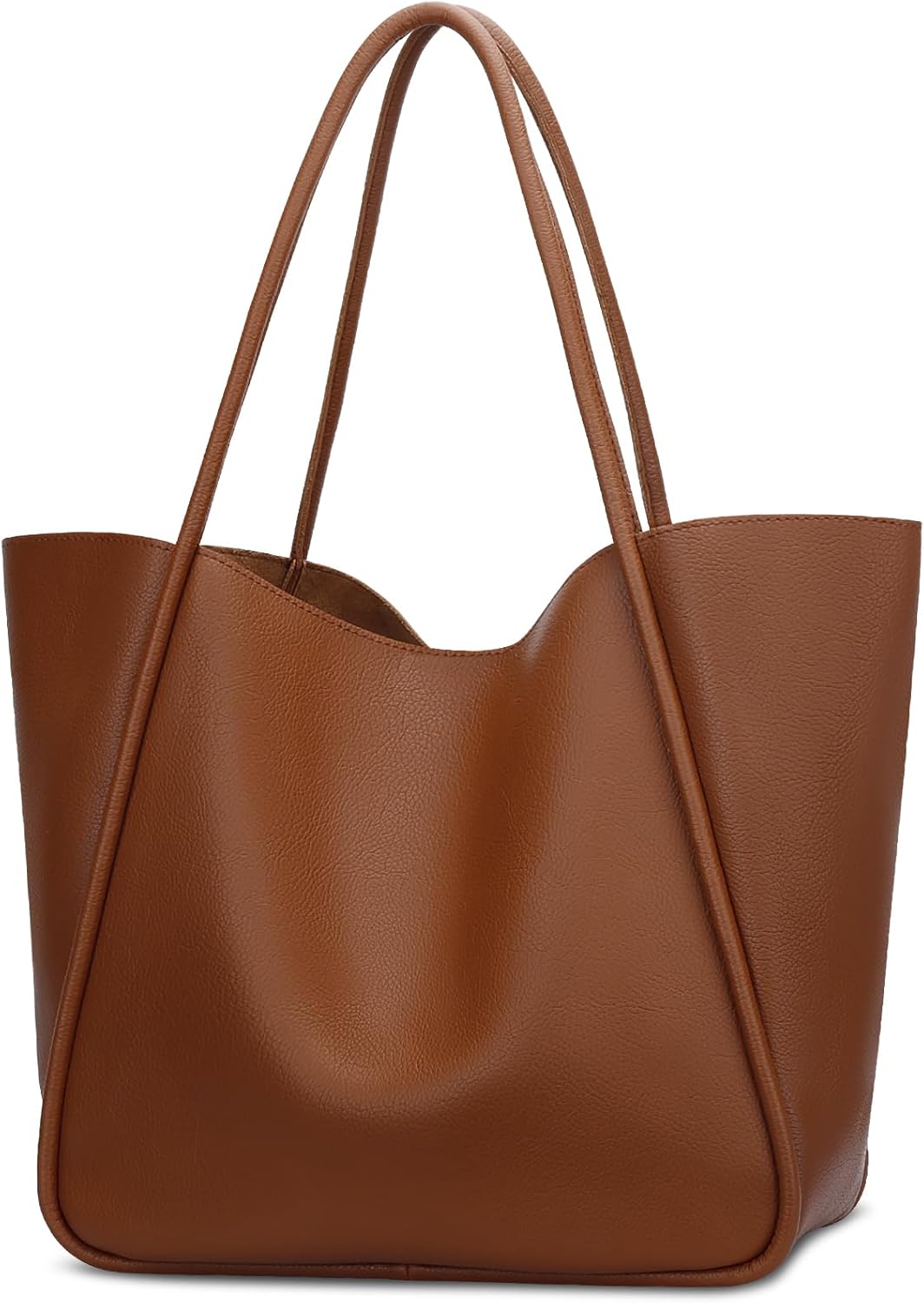 Large Vegan Leather Tote Bag