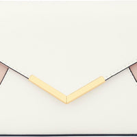 Faux Leather Envelope Clutch