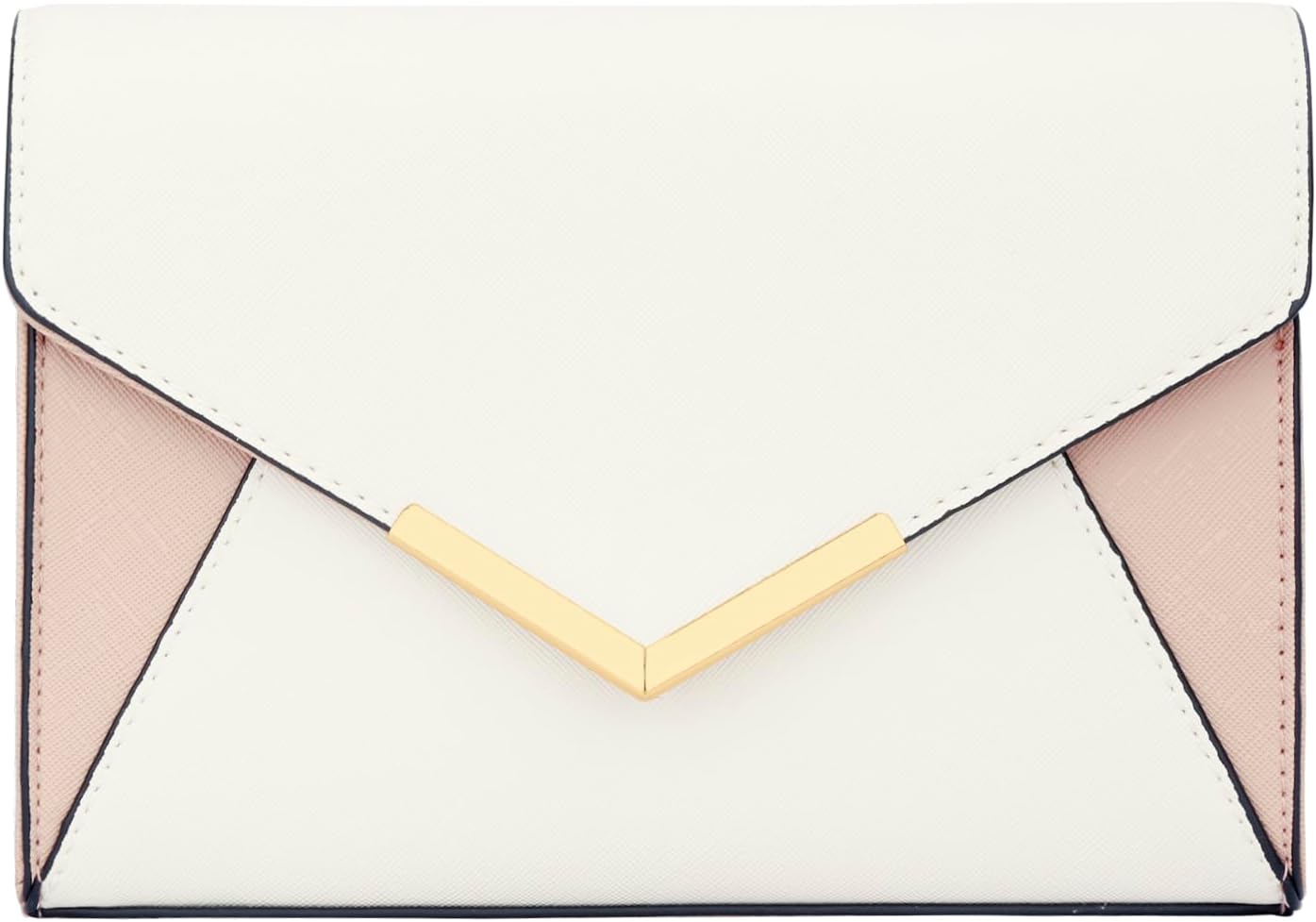 Faux Leather Envelope Clutch