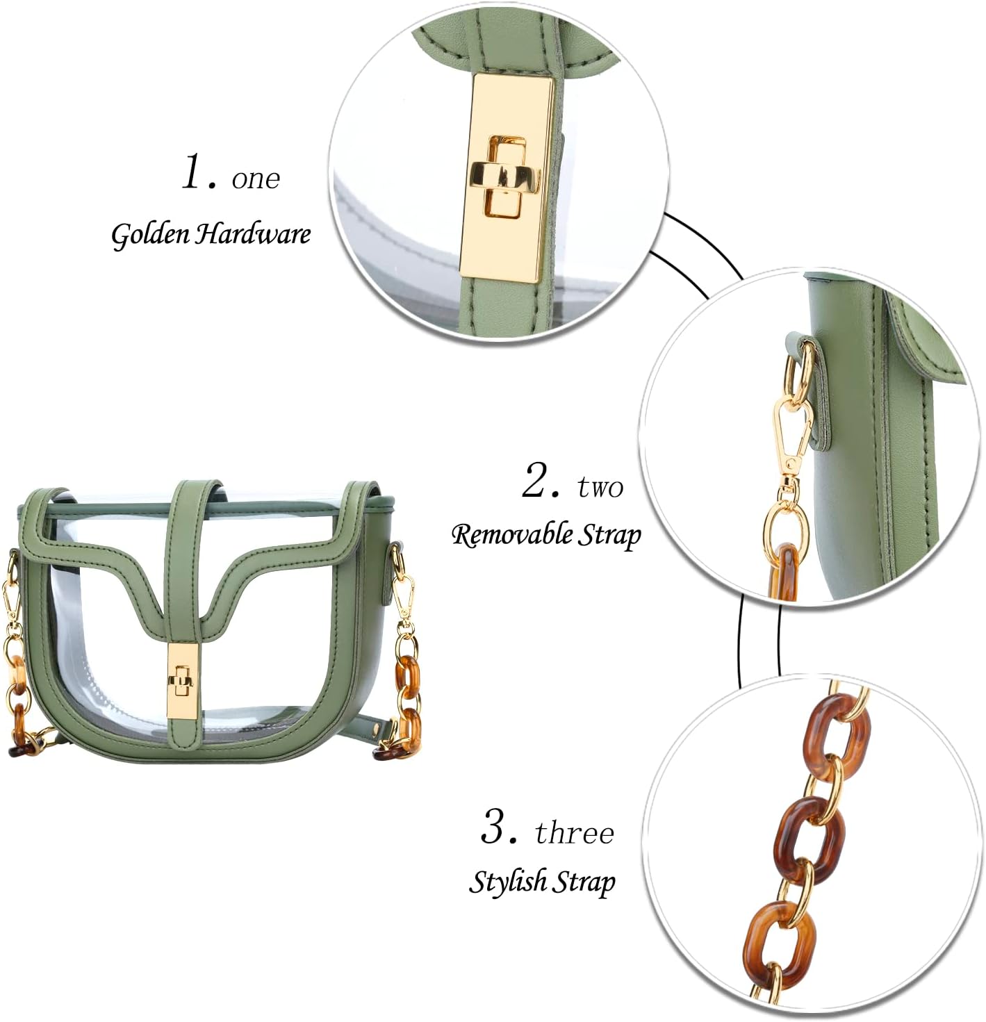 Clear Stadium Crossbody Bag