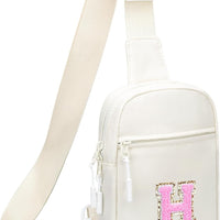 Girls Initial Sling Crossbody Bag