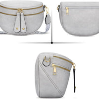 Trendy Leather Sling Crossbody Bag