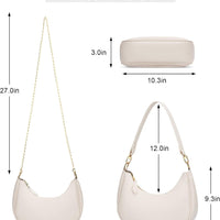 Small Crescent Shoulder Purse