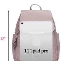 Quilted Leather Backpack Purse