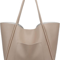 Large Vegan Leather Tote Bag