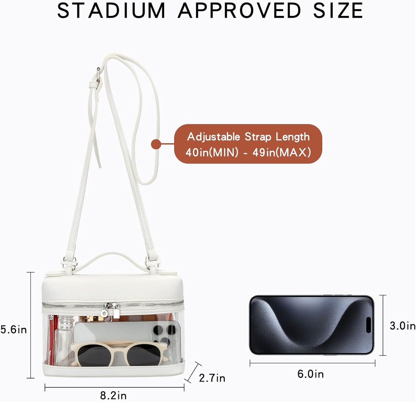 Clear Stadium Crossbody Purse