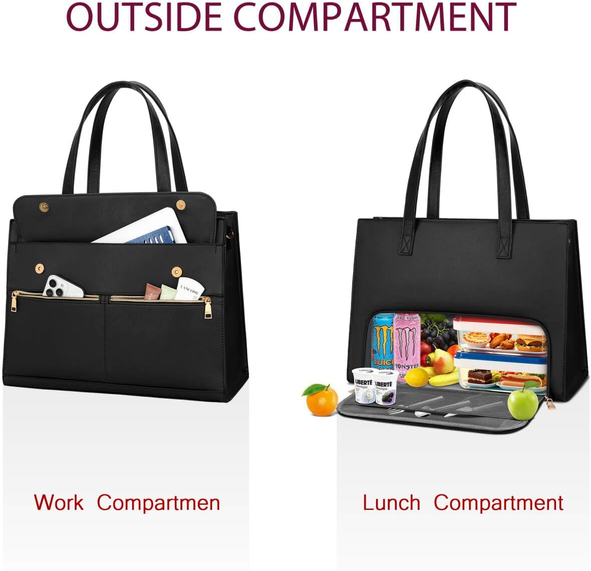 2-in-1 Laptop Lunch Tote Bag