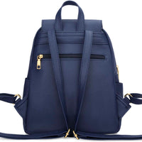 Quilted Leather Backpack Purse