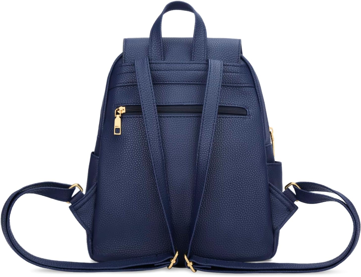 Quilted Leather Backpack Purse