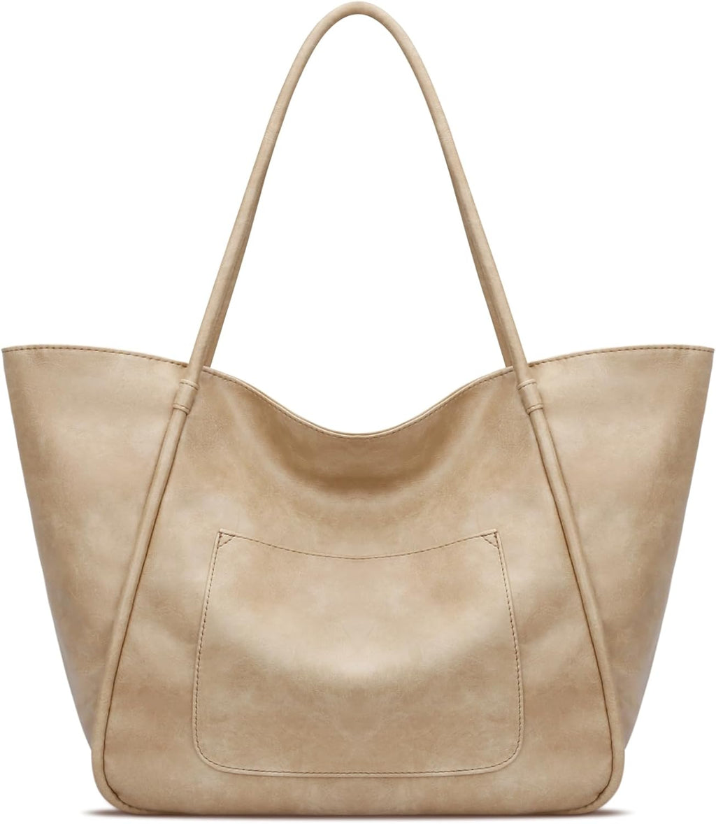 Large Leather Travel Tote Bag