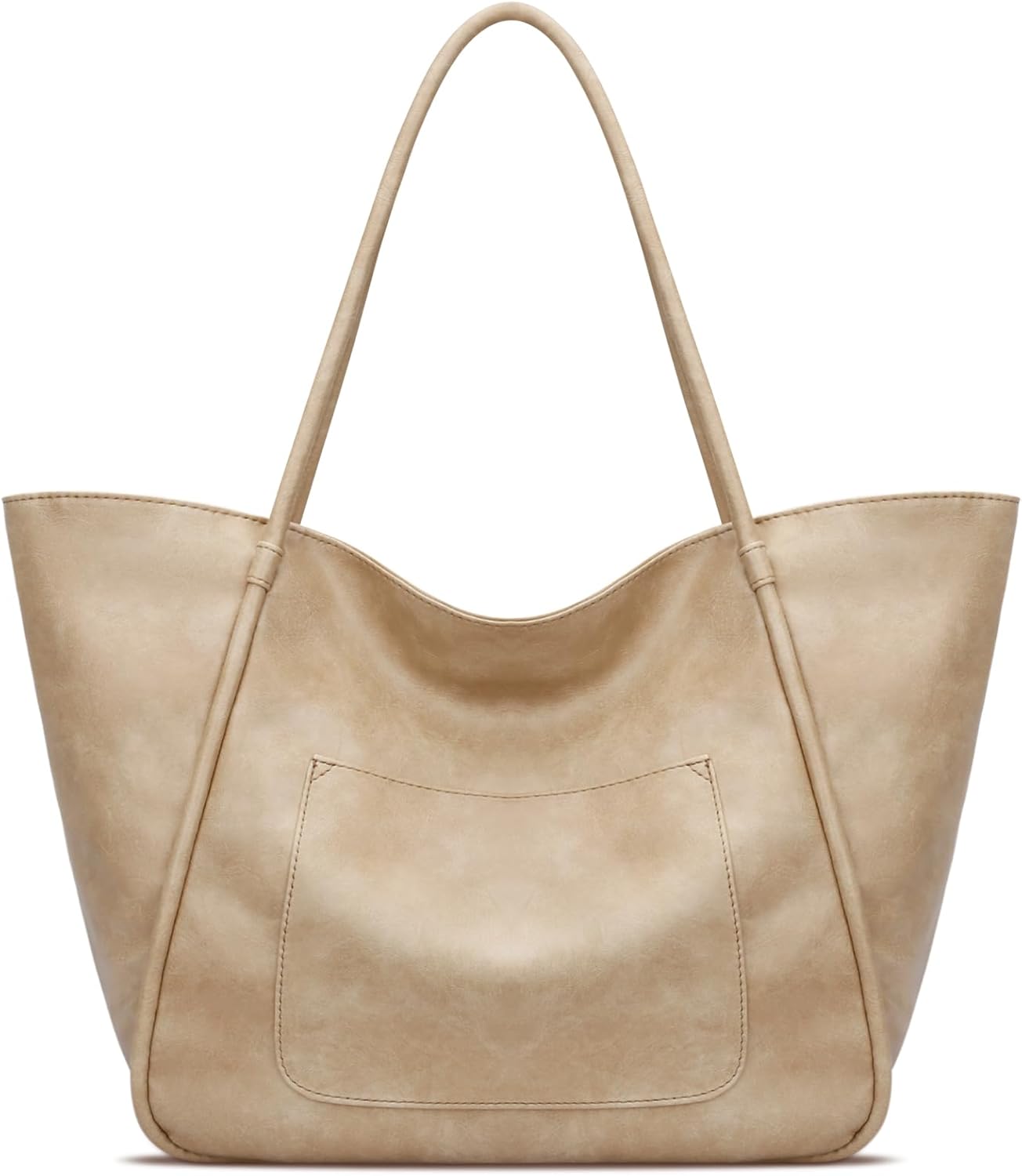 Large Leather Travel Tote Bag