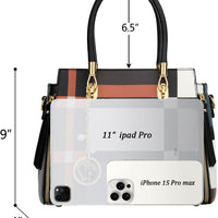 Vegan Leather Satchel Handbag