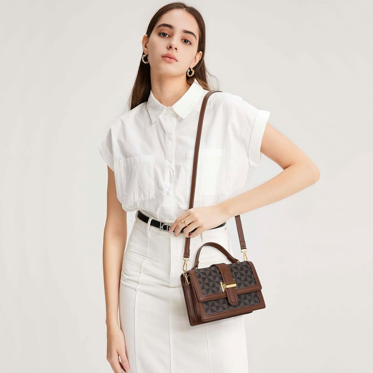 Top Handle Crossbody Handbag