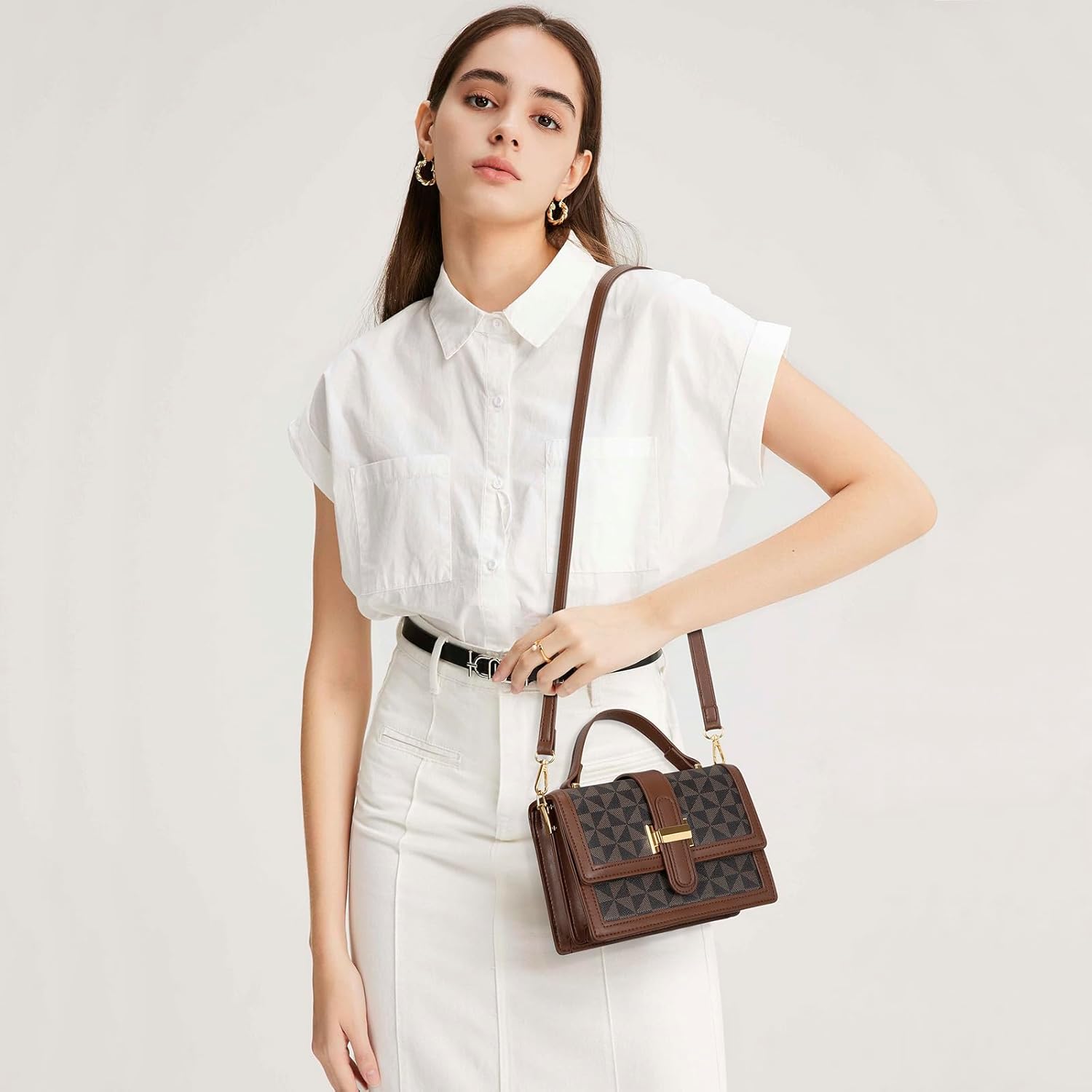 Top Handle Crossbody Handbag