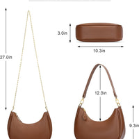 Small Crescent Shoulder Purse