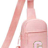 Girls Initial Sling Crossbody Bag
