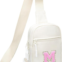 Girls Initial Sling Crossbody Bag