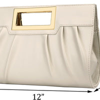 Elegant Pleated Clutch Purse