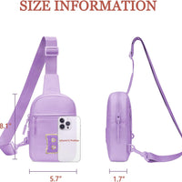 Girls Initial Sling Crossbody Bag