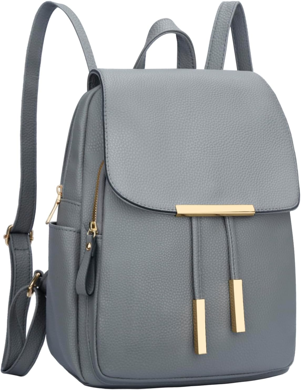 Quilted Leather Backpack Purse
