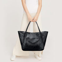 Large Leather Travel Tote Bag