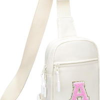 Girls Initial Sling Crossbody Bag