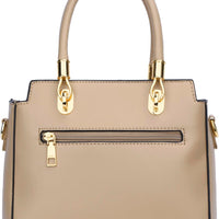 Vegan Leather Satchel Handbag