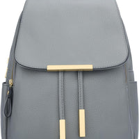 Quilted Leather Backpack Purse