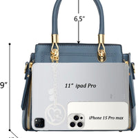 Vegan Leather Satchel Handbag