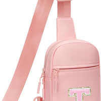 Girls Initial Sling Crossbody Bag