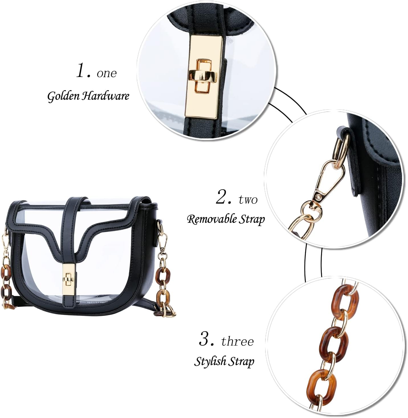 Clear Stadium Crossbody Bag