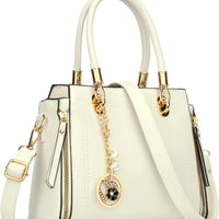 Vegan Leather Satchel Handbag