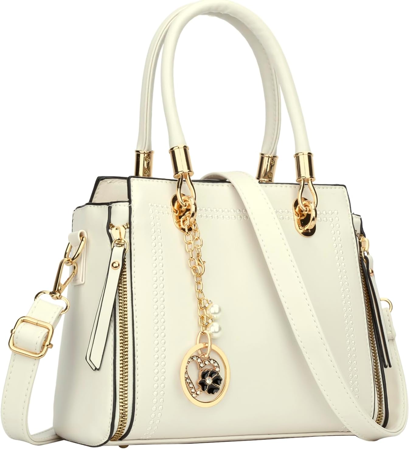 Vegan Leather Satchel Handbag