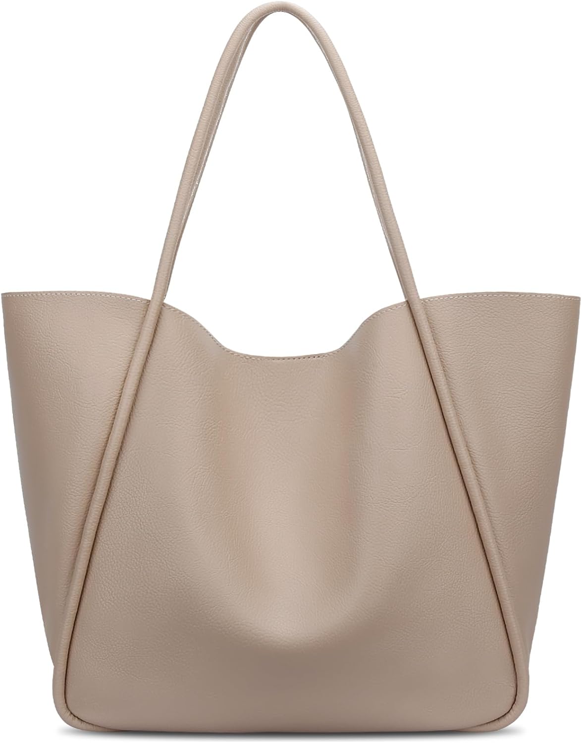 Large Vegan Leather Tote Bag