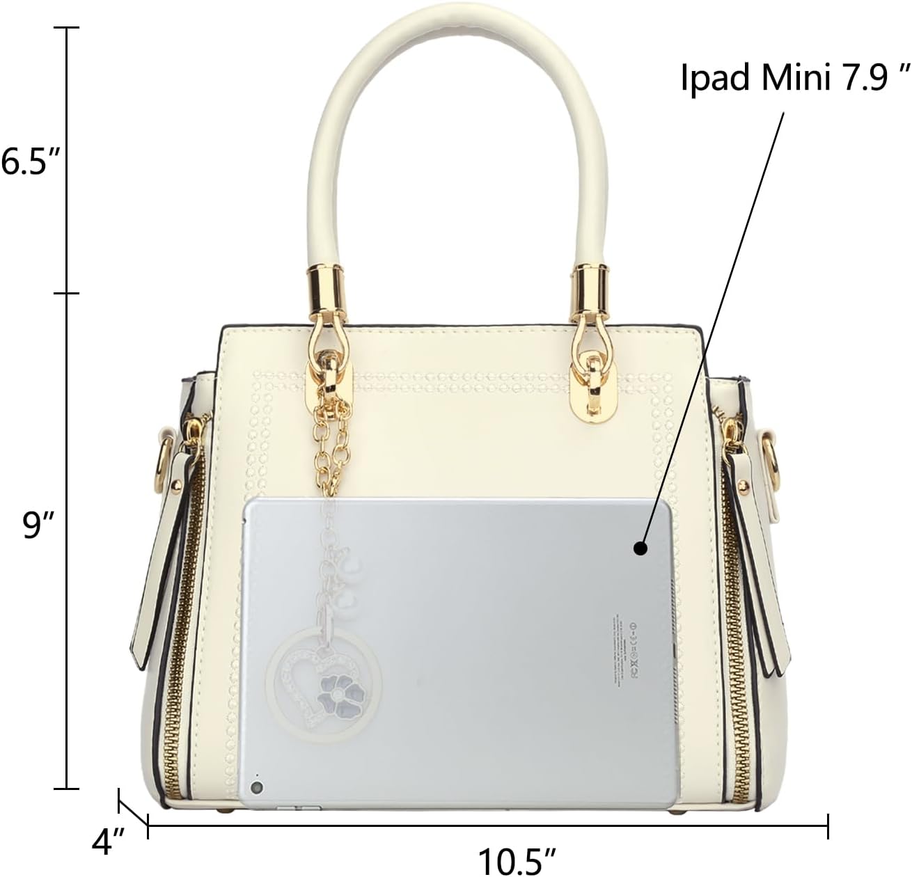 Vegan Leather Satchel Handbag