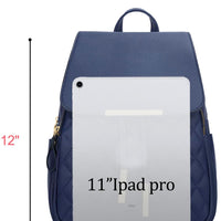 Quilted Leather Backpack Purse