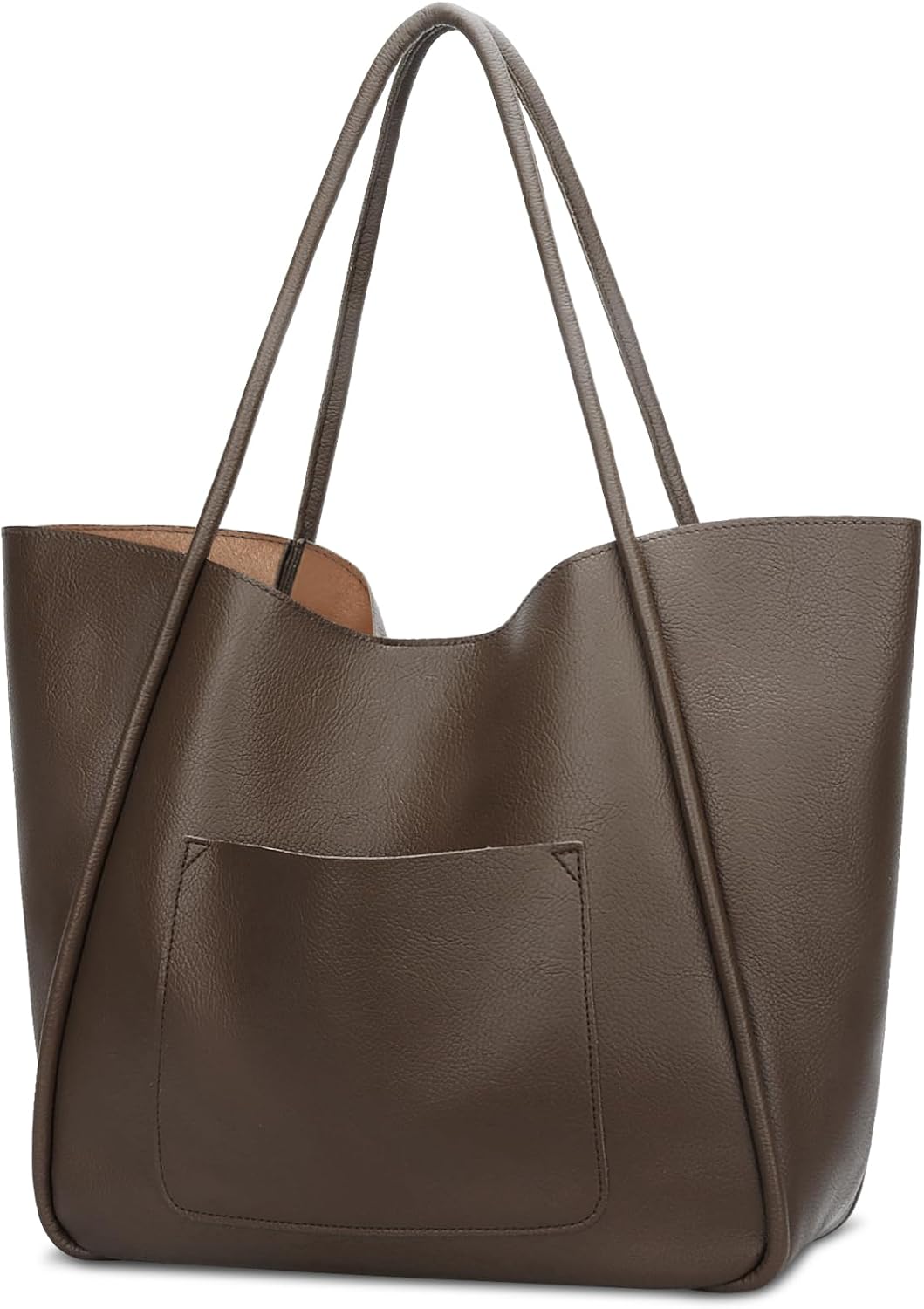 Large Vegan Leather Tote Bag