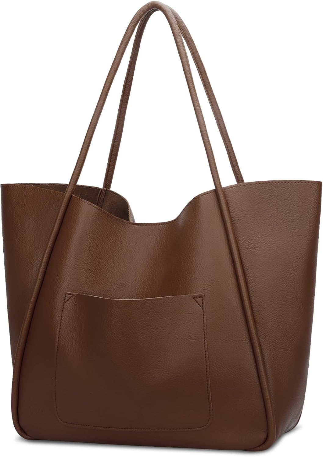 Large Vegan Leather Tote Bag