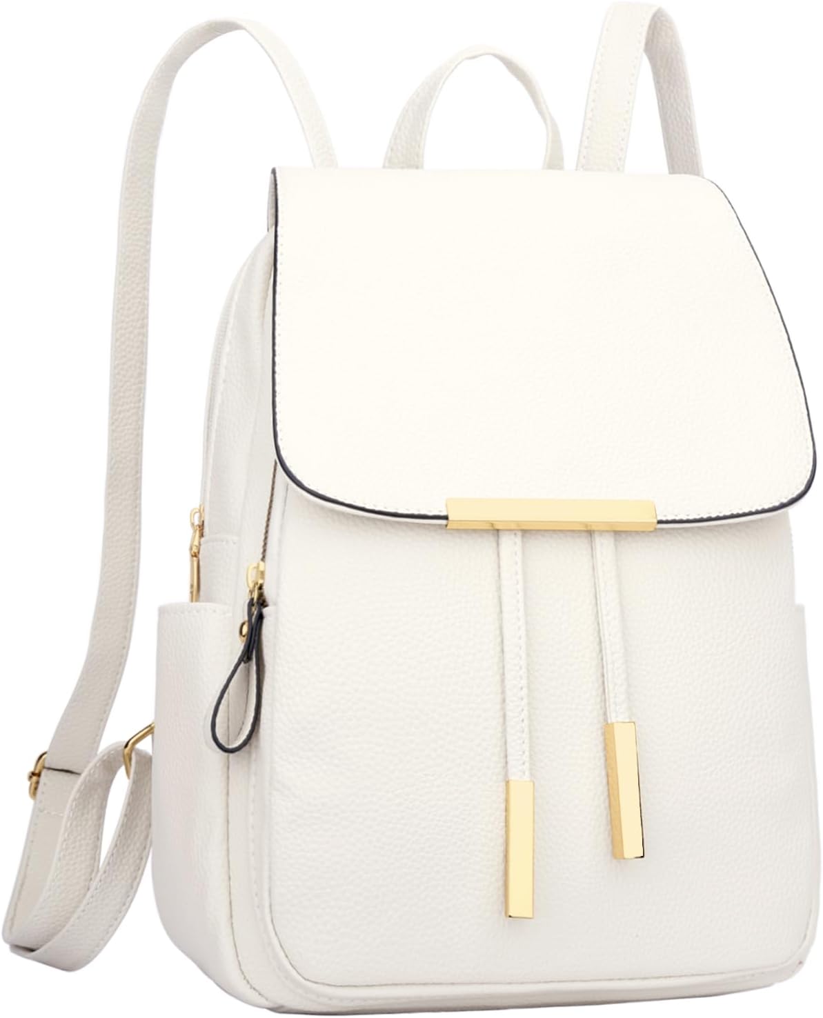 Quilted Leather Backpack Purse