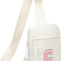 Girls Initial Sling Crossbody Bag