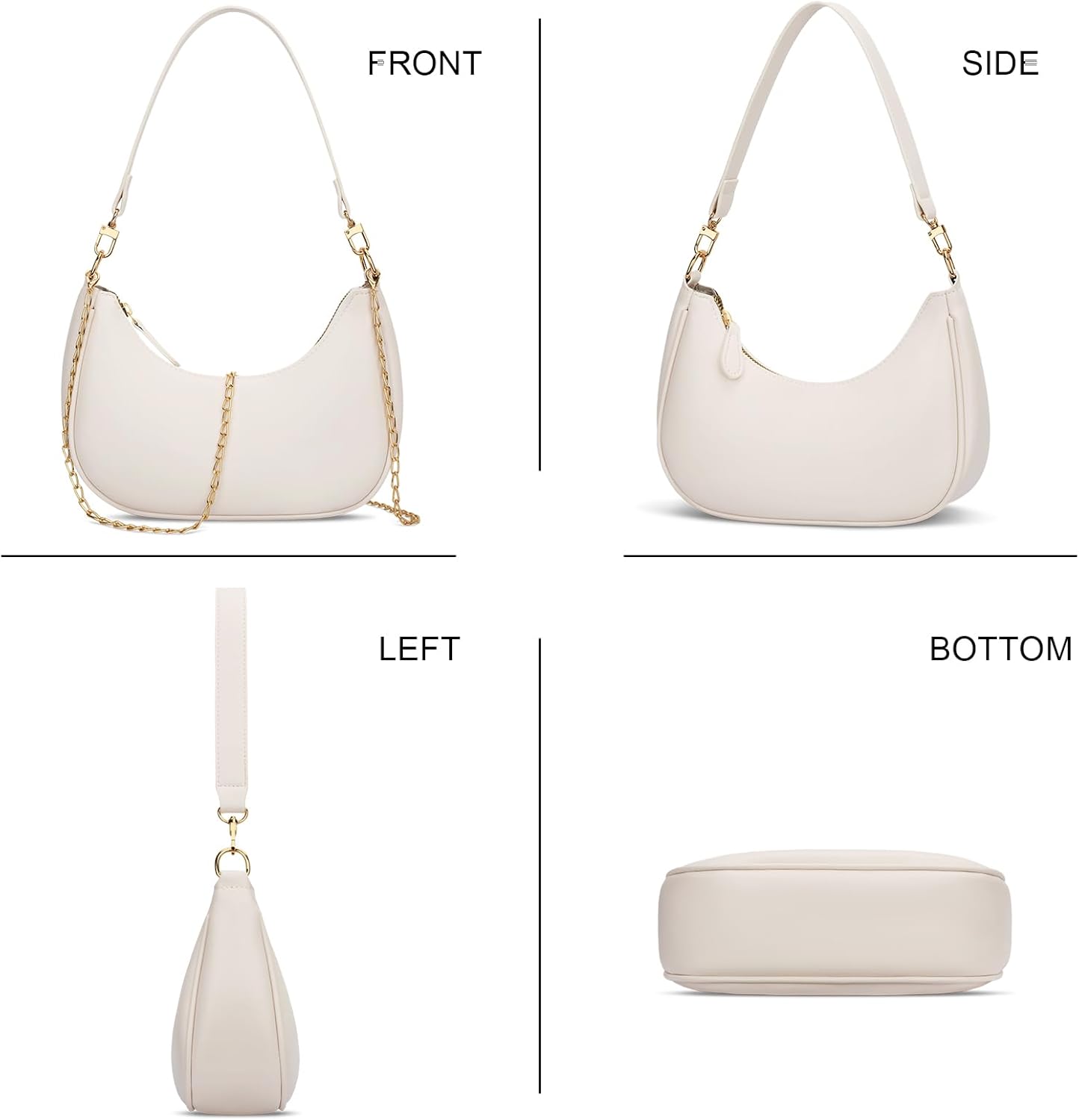 Small Crescent Shoulder Purse