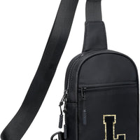 Girls Initial Sling Crossbody Bag