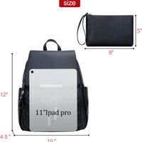 Quilted Leather Backpack Purse