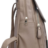 Quilted Leather Backpack Purse