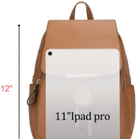 Quilted Leather Backpack Purse