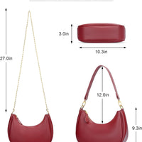 Small Crescent Shoulder Purse