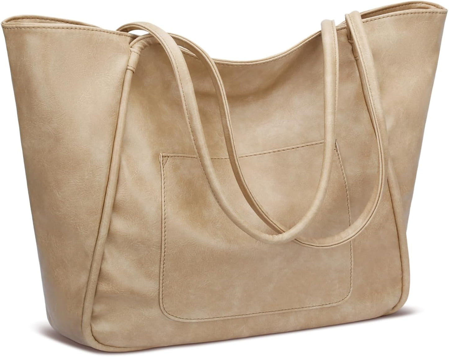 Large Leather Travel Tote Bag