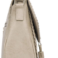 Tassel Flap Saddle Crossbody Bag